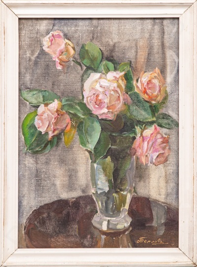Теплова. Розы в вазе. 1981.