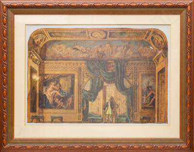 Зиновьев Игорь Константинович (1894–2004). Эскиз декорации к трагедии Г.Э. Лессинга - "Эмилия Галотти". 1940-е.
