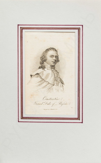 Портрет великого князя Константина Павловича. 1808 год.